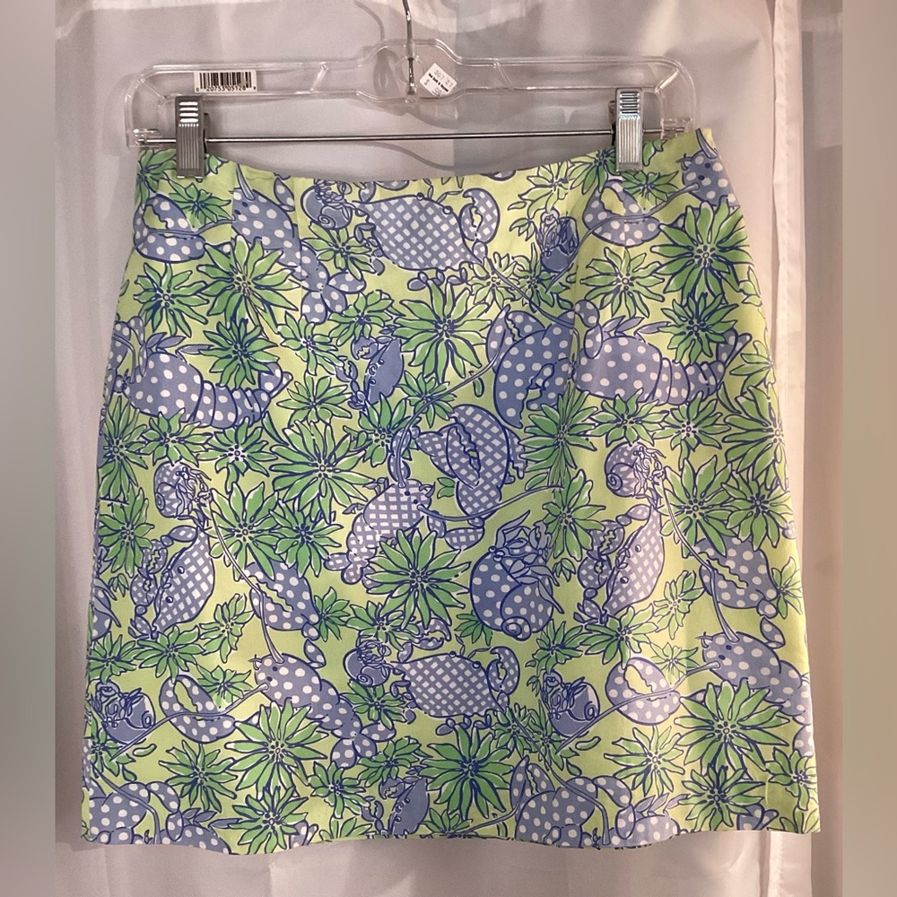 White label Lilly Pulitzer “Seafood Salad” Skirt Size 10 P, EUC